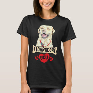 T-shirt Je T'Ai Labradoré Pour Golden Retriever Labrador O