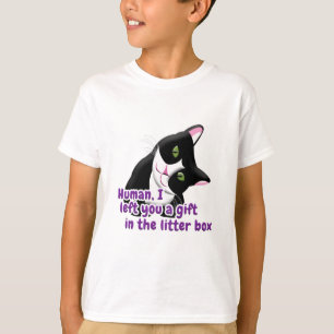 T-shirt Je t'ai laissé un chat cadeau