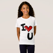 T-Shirt Je t'aime (Devant entier)