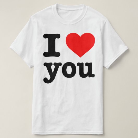 T-SHIRT "JE T'AIME " (Design devant)