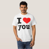 T-SHIRT "JE T'AIME " (Devant entier)