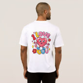 T-shirt Je T'Aime (Dos entier)