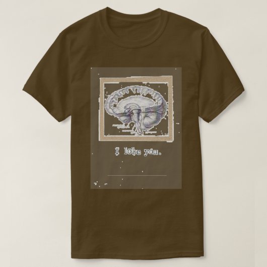 T-shirt Je t'aime (Design devant)