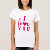 T-shirt Je t'aime (Devant)