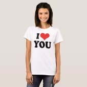 T-shirt "Je t'aime" (Devant entier)