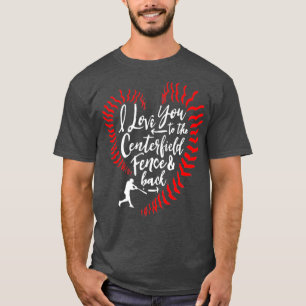 T-shirt Je T'Aime À La Clôture Du Centre