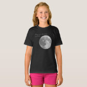 T-shirt Je t'aime à la lune et au dos (Devant entier)