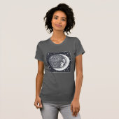 T-shirt Je t'aime à la lune et au dos (Devant entier)