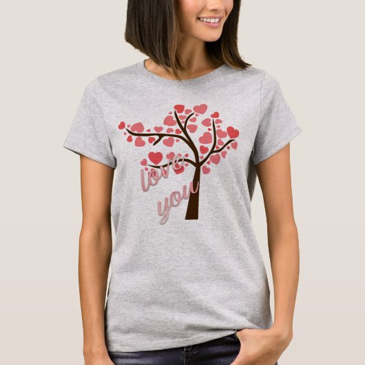 T-shirt Je T'Aime Arbre (Devant)