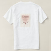 T-shirt Je t'aime beaucoup. (Design dos)