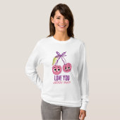 T-SHIRT JE T'AIME BEAUCOUP CHERRY (Devant entier)