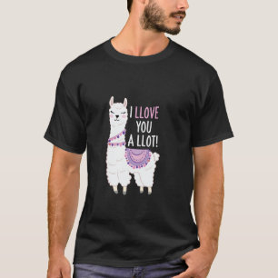 T-shirt Je t'aime beaucoup drôle de lama mignon amateur