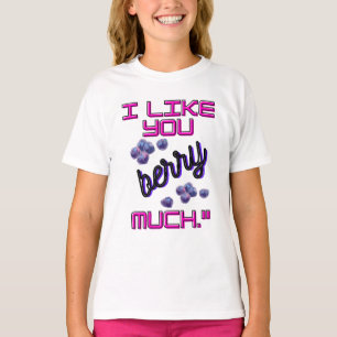 T-SHIRT JE T'AIME BEAUCOUP FRAMBOISE