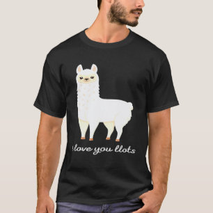 T-shirt Je t'aime beaucoup Llots dit le lama