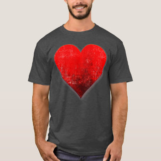 T-shirt Je t'aime Coeur Rouge Valentines Jour Emoticon