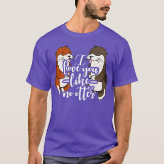 T-shirt Je t'aime comme aucune loutre - 2