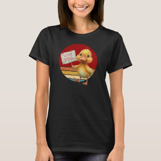 T-shirt Je t'aime Ducky (Devant)