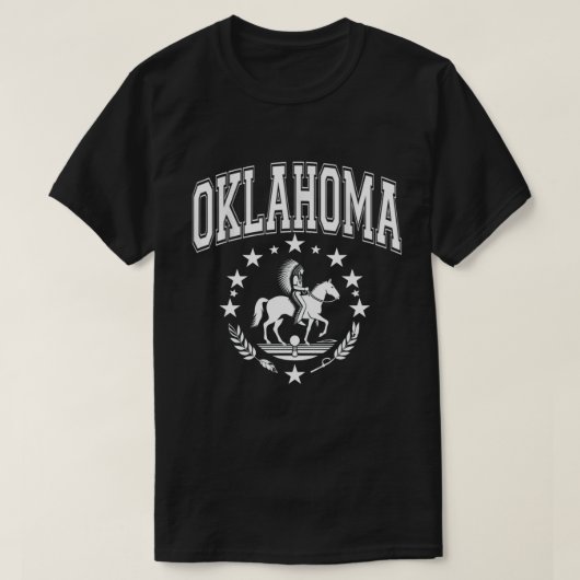T-shirt Je t'aime en Oklahoma (Design devant)