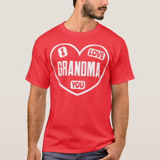 T-shirt Je T'Aime Grand-mère