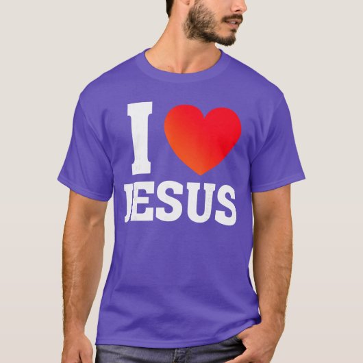 T-shirt Je t'aime Jésus fille (Devant)