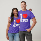 T-shirt Je t'aime Jésus fille (Unisexe)