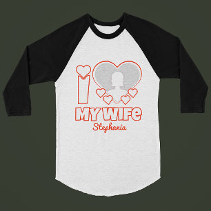 T-shirt Je t'aime ma femme personnalisé – Ajouter nom et p