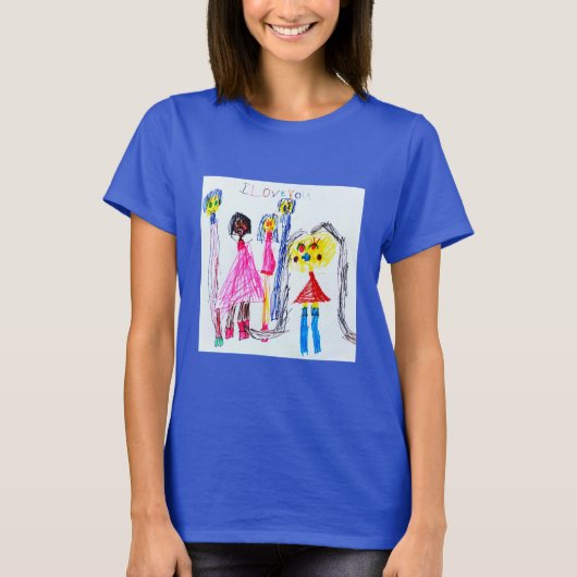 T-shirt Je t'aime maman (Devant)