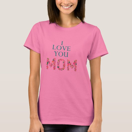 T-shirt Je t'aime maman (Devant)