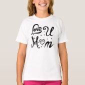 T-shirt Je t'aime maman (Devant)