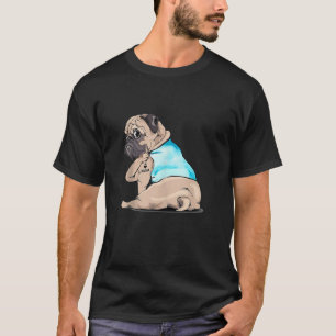 T-shirt Je t'aime maman drôle de Pug tatoué débardeur