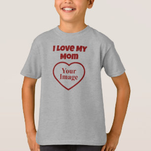 T-shirt Je t'aime Maman Photo