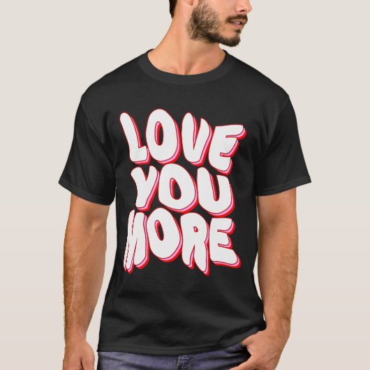 T-SHIRT JE T'AIME PLUS (Devant)