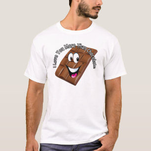T-shirt Je t'aime plus que le chocolat !