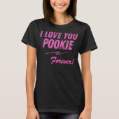 T-shirt Je T'Aime Pookie Forever Funny Trending Hawk Meme (Devant)
