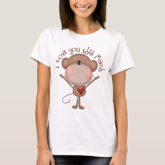 T-shirt Je t'aime SINGE