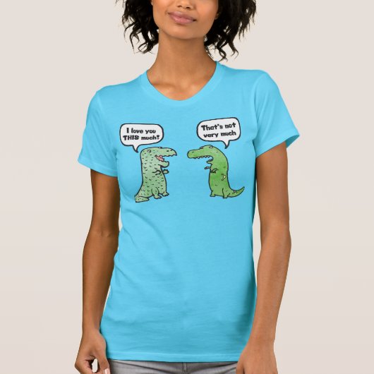 T-shirt Je t'aime tellement (T-Rex) (Devant)