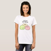 T-shirt Je T'Aime Très Mochi Funny Food Pun (Devant entier)