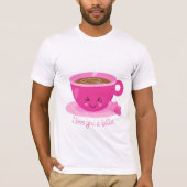 T-shirt Je T'Aime Un Latte (Devant)