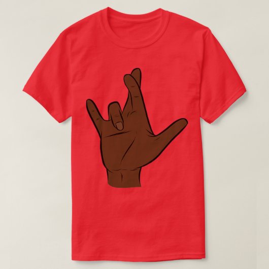 T-shirt Je t'aime vraiment dans ASL II (Design devant)