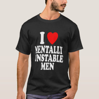 T-shirt Je Talle Instable Fou Amour Lui