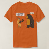 T-shirt Je te combattrai avec mes mains d'ours oh Deer tee (Design devant)