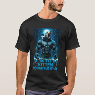 T-shirt Je te protégerai, petit chat, quoi qu'il arrive Al
