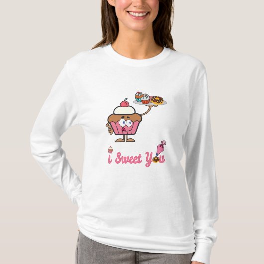 T-shirt Je te suce avec un gâteau (Devant)