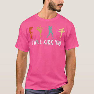 T-shirt Je Te Te Frappe Kickboxer Kickboxer