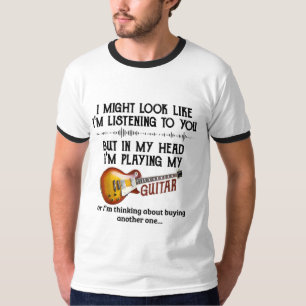 T-shirt Je t'écoute, mais dans ma tête je joue