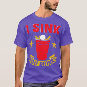 T-shirt Je T'Enfonce Boire De La Bière Pong