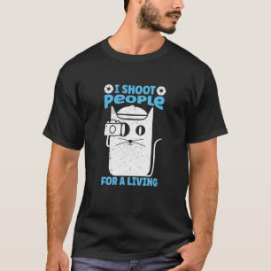 T-shirt Je Tire Des Gens Pour Une Photographie Vivante Cam