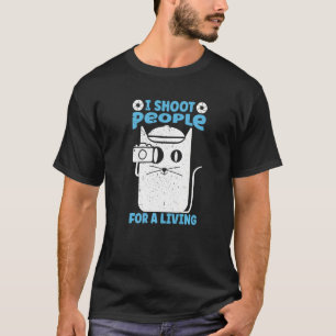 T-shirt Je Tire Des Gens Pour Une Photographie Vivante Cam