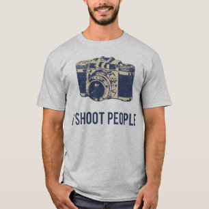 T-shirt Je tire l'appareil-photo de photographie de