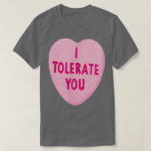 T-shirt JE TOLÉRE LA Saint- Valentin (Design devant)